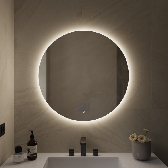 Зеркало MIXLINE &amp;quot;Саванна&amp;quot; D770 сенсорный выключатель, светодиодная подсветка - ФР-00000954 