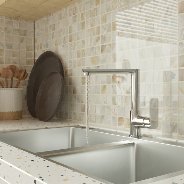 Смеситель для кухни 35k MIXLINE ML26-032 &amp;quot;Life&amp;quot; высокий излив боковая ручка - ML26-032 