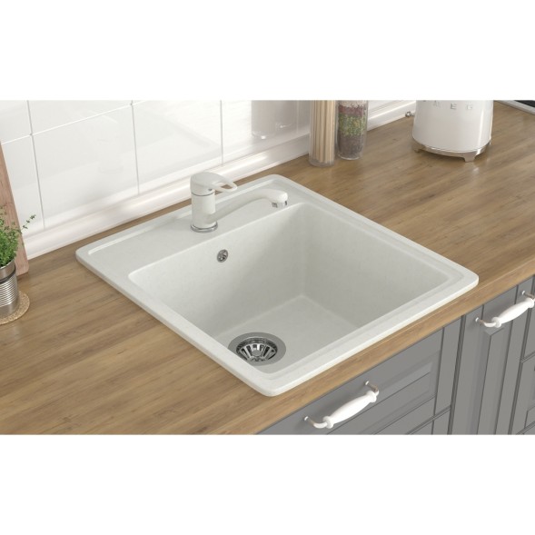 Мойка ML-GMS10 СТАНДАРТ прямоугольная, белый (331), 460*505*190мм - 00-00002361 