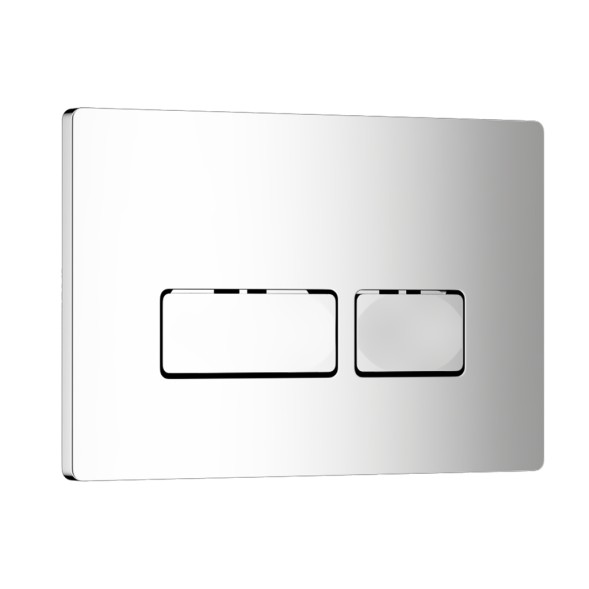 Кнопка смыва WAVE V3 универсальная ХРОМ АБС прямоугольная - 552530 