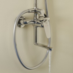 Душевая система 35к IDDIS ZDXSB3Fi06 "Zodiac X" лейка "Тропический душ" пов. излив ХРОМ - ZDXSB3Fi06