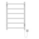 Полотенцесушитель MIXLINE VEGA  80х50 (таймер, 318Вт, 5 перекладин + ПОЛКА) электрический БЕЛЫЙ - ML-556354 
