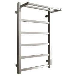 Полотенцесушитель электрический Двин Fj Plaza Neo 80/50 квадрат, с полкой, полированный (4657771770142)