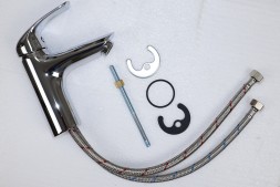 Смеситель для раковины AZARIO SINTRA керамический картридж, хром (AZ-WKF168042C)