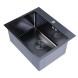 Мойка настол.монтаж 53х43 (3,0) вып 3 1/2  MIXLINE PRO 22см с сифоном (черный графит) - 547234 