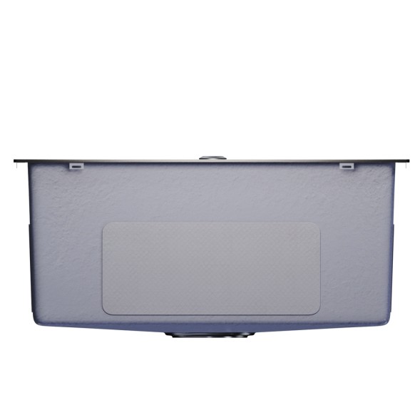 Мойка настол.монтаж 53х43 (3,0) вып 3 1/2  MIXLINE PRO 22см с сифоном (черный графит) - 547234 