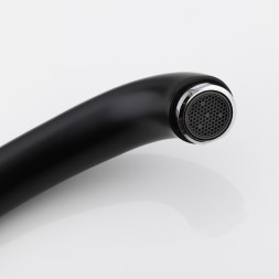 Смеситель для кухни 35к G4150 GAPPO высокий пов. излив, п/гайку, ЧЕРНЫЙ - G4150 