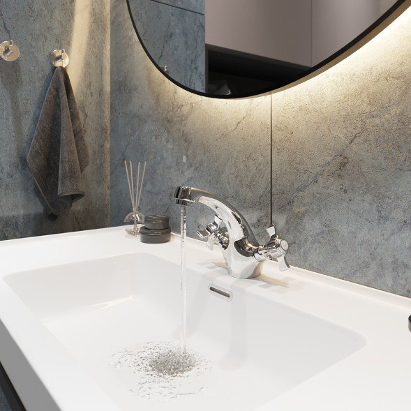 Смеситель для раковины 1/2 кер. MIXLINE ML30-04 &amp;quot;Classic&amp;quot; - ML30-04 