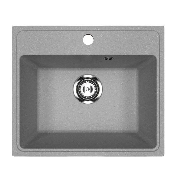 Мойкa ML-GMU03 УЛЬТРА прямоугольная, серый камень, 490*420 мм (глуб. чаши 170) - 00-001408 