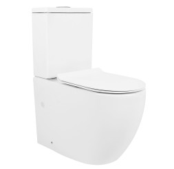 Унитаз-компакт Azario CORSA 630x380x830 напольный, безободковый с бачком и сиденьем микролифт (AZ-2062S)