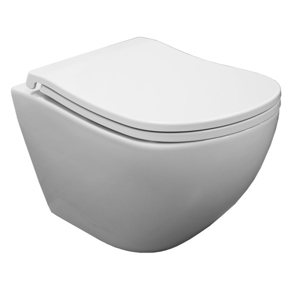 Унитаз подвесной Azario Etera 520x360x360 с системой смыва Tornado, с сидением микролифт (AZ-118E-UQ3)