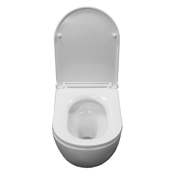 Унитаз подвесной Azario Etera 520x360x360 с системой смыва Tornado, с сидением микролифт (AZ-118E-UQ3)