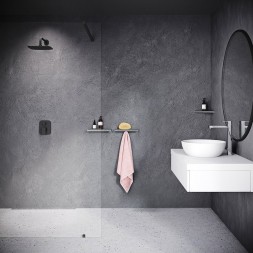 Металлическая полка Ravak Slim S черный/хром (X07P575)
