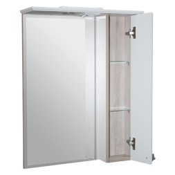 Зеркальный шкаф &amp;quot;ВЕРСАЛЬ-62&amp;quot; белое дерево правый с подсветкой(ПВХ) - 534184 