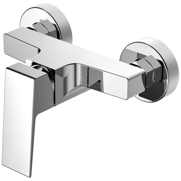 Смеситель для душа Azario EDDIE с ручным душем, керамический картридж, без излива, хром (AZ-WQY338207C)