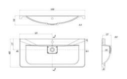 Раковина AQUATON Шерилл 1050, белая (1A71323KSH010)