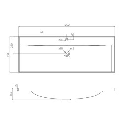 Раковина AQUATON Айрис 120, белая (1A729631AG010)