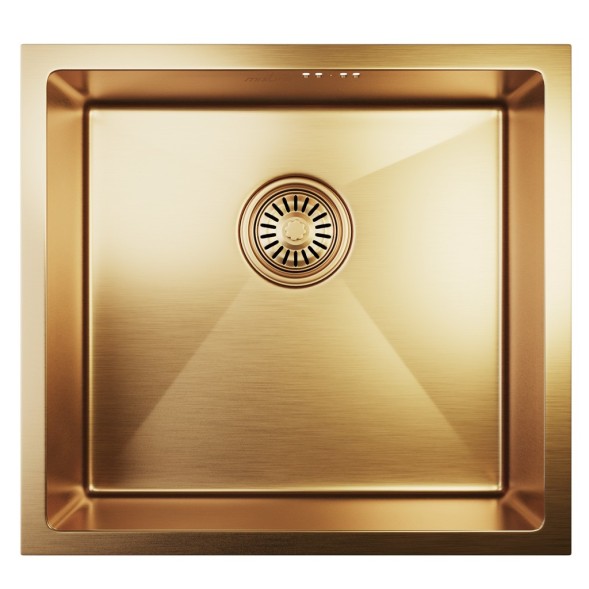 Мойка подст.монтаж 45х42 (3,0) вып 3 1/2  MIXLINE PRO 20см с сифоном (бронза) - 548567 