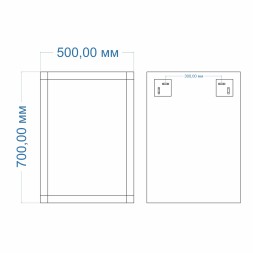 Зеркало MIXLINE &amp;quot;Стронг&amp;quot; 500*700 (ШВ) гравировка - MLZ.Str.5-7 
