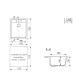 Мойка ML-GM28 КОМФОРТ черная (308), 450*500*190мм - 00-00009484 