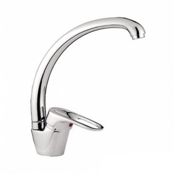 Смеситель для кухни 40к L4128-В Ledeme с отв боковая, силумин - L4128-B 