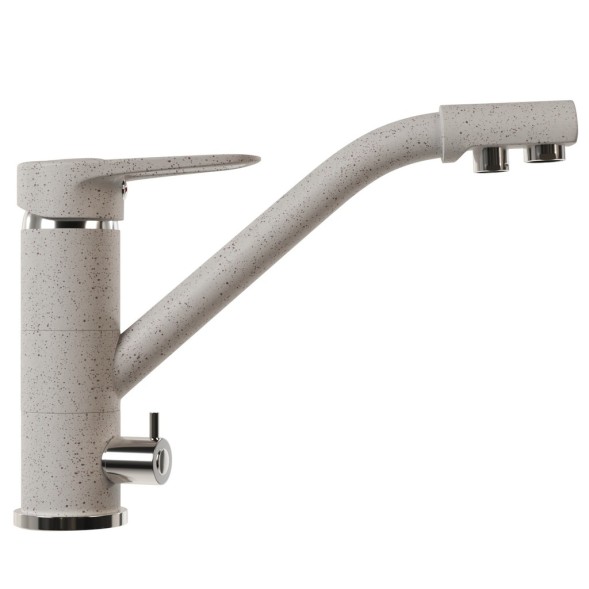 Смеситель для кухни 40к MIXLINE ML-GS05 (328) бежевый с вых. для питьевого фильтра - 00-00001719 