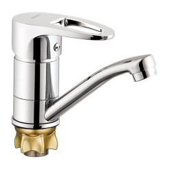 Смеситель для кухни 40к Glauf 4T4-B180 кор. излив, п/гайку - 4T4-B180