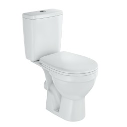 Унитаз-компакт &amp;quot;Рим&amp;quot; белый (гориз, нижн, сид. полип.м/лифт, 2-кн.арм. Oliv) (Rosa) - 4610119203757 