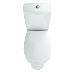 Унитаз-компакт &amp;quot;Рим&amp;quot; белый (гориз, нижн, сид. полип.м/лифт, 2-кн.арм. Oliv) (Rosa) - 4610119203757 