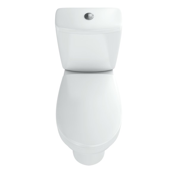 Унитаз-компакт &amp;quot;Рим&amp;quot; белый (гориз, нижн, сид. полип.м/лифт, 2-кн.арм. Oliv) (Rosa) - 4610119203757 