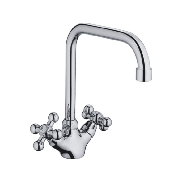 Смеситель для кухни 1/2 кер CN4019 CRON высокий пов. излив, ХРОМ - CN4019 