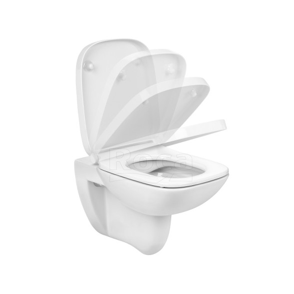 Инсталляция с подвесным унитазом Roca Debba Rimless быстросъемное сиденье микролифт, без клавиши смыва (7.8931.0.497.0)