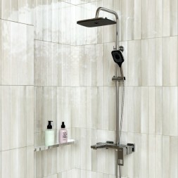 Душевая система 35к MIXLINE ML2409 излив лейка 3 позиции +лейка "Тропический душ" ХРОМ - ML2409