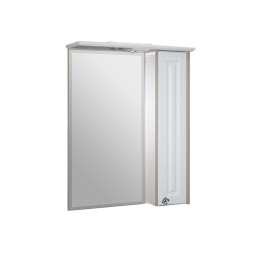 Зеркальный шкаф &amp;quot;ВЕРСАЛЬ-55&amp;quot; белое дерево правый с подсветкой(ПВХ) - НОВИНКА 