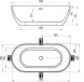 Ванна акриловая Ravak Freedom O 1690 x 800 отдельностоящая