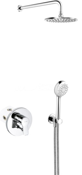 Душевая система Kludi Pure Easy 7 в 1, керамический картридж, хром (376400565)