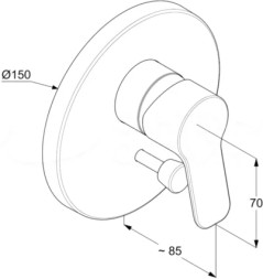 Душевая система Kludi Pure Easy 7 в 1, керамический картридж, хром (376400565)