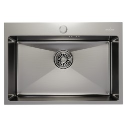 Мойка настол.монтаж 65х45 (3,0) вып 3 1/2 MIXLINE PRO 22см с сифоном (сатин) - 547237