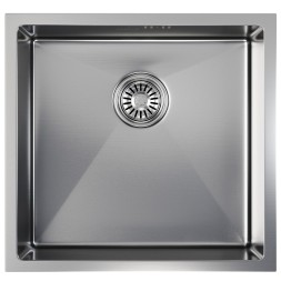Мойка подст.монтаж 45х42 (3,0) вып 3 1/2 MIXLINE PRO 20см с сифоном (сатин) - 548564