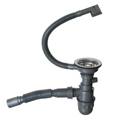 Мойка подст.монтаж 45х42 (3,0) вып 3 1/2 MIXLINE PRO 20см с сифоном (сатин) - 548564