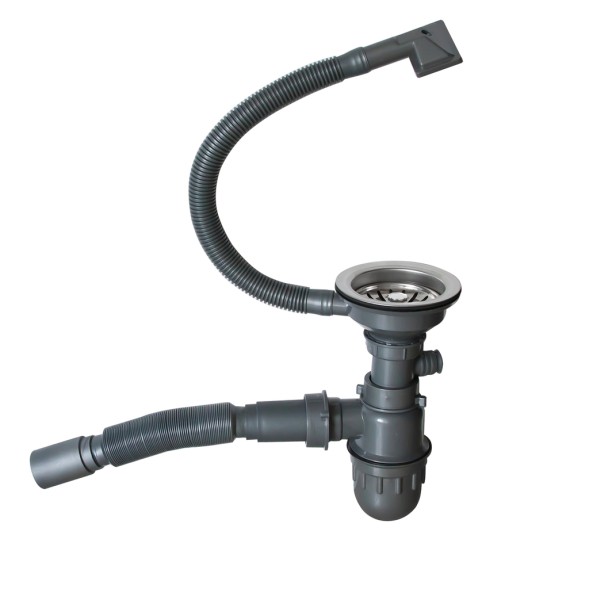 Мойка подст.монтаж 45х42 (3,0) вып 3 1/2  MIXLINE PRO 20см с сифоном (сатин) - 548564 