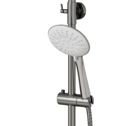 Душевая система 35к MIXLINE ML2415 излив лейка 3 позиции +лейка "Тропический душ" ХРОМ/БЕЛЫЙ - ML2415