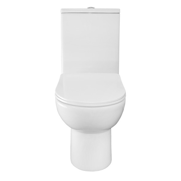 Унитаз-компакт AZARIO Ambra 645x370x815 напольный, безободковый, в комплекте сиденьем микролифт (AZ-848)