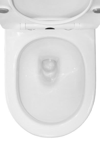 Унитаз-компакт AZARIO Ambra 645x370x815 напольный, безободковый, в комплекте сиденьем микролифт (AZ-848)