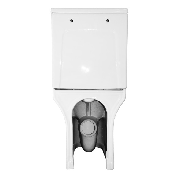 Унитаз-компакт AZARIO Ambra 645x370x815 напольный, безободковый, в комплекте сиденьем микролифт (AZ-848)