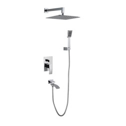 Душевая система 35к G7107 GAPPO лейка "Тропический душ" встраиваемая ХРОМ - G7107