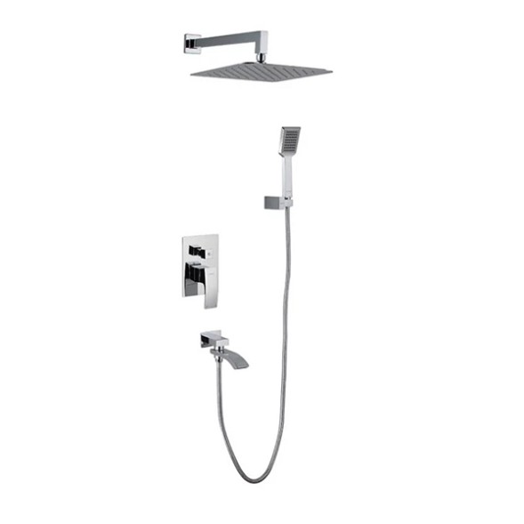 Душевая система 35к G7107 GAPPO лейка &amp;quot;Тропический душ&amp;quot; встраиваемая ХРОМ - G7107 