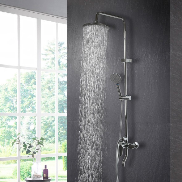 Душевая система 40к ML2416 излив лейка 3 позиции +лейка &amp;quot;Тропический душ&amp;quot; ХРОМ - ML2416 