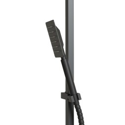 Душевая система 35к MIXLINE ML2417 излив лейка 3 позиции +лейка "Тропический душ" ЧЕРНЫЙ - ML2417