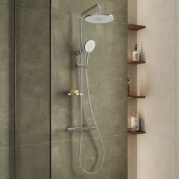 Душевая система термостат Milardo ILSSBTHM89 &amp;quot;Ideal Spa&amp;quot; лейка &amp;quot;Тропический душ&amp;quot; ХРОМ - ILSSBTHM89 